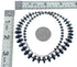 Hematite Authentic Sterling Silver Bead Necklace MX121588